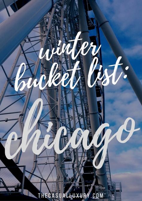 Winter Bucket Lists, Christmas Chicago, Travel Illinois, What To Do In Chicago, Travel Chicago, Chicago Living, Chicago Christmas, Chicago Vacation, Trip To Chicago