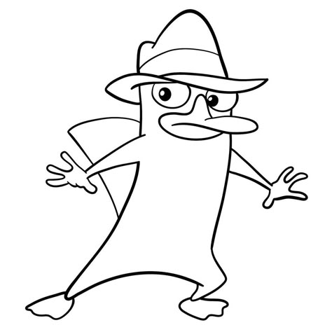 Follow this sketching guide to learn how to draw Perry the Platypus, Phineas and Ferb's pet in the animated series. Parry The Platypus Drawing, Platypus Sketch, Phineas And Ferb Drawings, 90s Cartoon Drawings, Platypus Video, Perry The Platypus Tattoo, Perry The Platypus Drawing, Sketching Guide, Platypus Perry