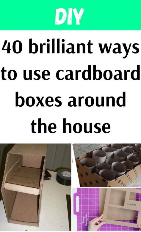 If you think that the only way you can get #rid of those #cardboard #boxes at #home is to take them to the #recycling center- think again. Believe it or not, there are tons of ways to #upcycle cardboard boxes. You can turn them into #toys or #handy items at home, such as #organizers and extra storage spaces. You can even turn them into creative pieces of #furniture. Upcycle Cardboard Boxes, Upcycle Cardboard, Cardboard Box Storage, Cardboard Box Diy, Cat Enrichment, Cardboard Ideas, Diy Boxes, Cardboard Storage, Cardboard Crafts Diy