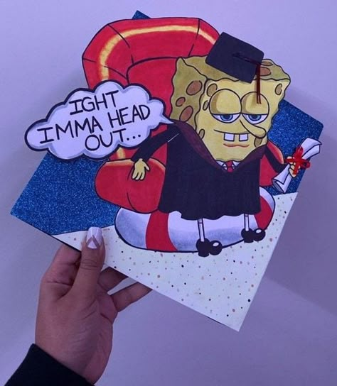 Graduation Cap Designs Funny. Spongebob graduation cap College graduation cap decoration Graduation cap decoration Funny graduation cap decoration Disney graduation cap Collge grad cap ideas Graduation Funny Funnny graduation caps High school graduation cap Funny graduation cap decoration ideas Graduation Cap Designs Funny, Funny Graduation Cap Decoration, Spongebob Graduation, Funny Grad Cap Ideas, Spongebob Graduation Cap, Cap Decoration Graduation, High School Graduation Cap Designs, Graduation Hat Designs, Grad Cap Ideas