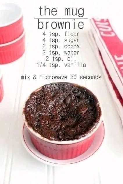 Nutella Mug Brownie, Brownie In A Mug Recipe, Mug Brownie Recipes, Mug Brownie, Desert Drinks, Nutella Jar, Brownie In A Mug, Mug Recipes, In A Mug