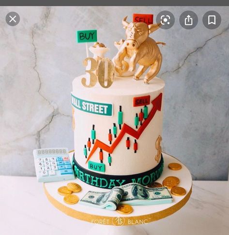 Forex Cake Ideas, Trader Cake Design, Stock Market Cake Design, Trading Cake Design, Stock Market Theme Cake, Stock Market Cake Ideas, Accountant Cake Ideas, Share Market Theme Cake, Crypto Cake