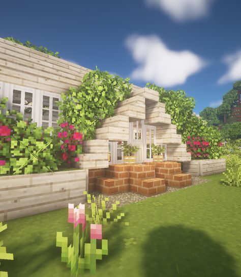 Cottage Fairy Aesthetic, Cottagecore Greenhouse, Greenhouse Minecraft, Aesthetic Greenhouse, Minecraft Greenhouse, Minecraft Jokes, Aesthetic Minecraft Builds, Minecraft Building Guide, Cottagecore Minecraft