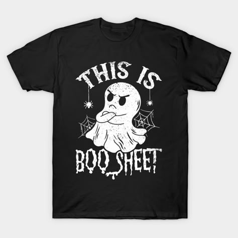 This Is Some Boo Sheet Ghost Sweatshirt, Cute Ghost Sweatshirt, Boo Ghost Sweatshirt, Funny Halloween Shirt, Spooky Season Shirt, -- Choose from our vast selection of Crewneck and V-Neck T-Shirts to match with your favorite design to make the perfect graphic T-Shirt. Pick your favorite: Classic, Boxy, Tri-Blend, V-Neck, or Premium. Customize your color! For men and women. Halloween T Shirt Ideas For Women, Halloween Cricket Shirts, Custom Halloween Shirts, Fun Sweatshirt Designs, Halloween T Shirts Design, Halloween Prints For Shirts, Spooky Tshirt Ideas, Themed Halloween T-shirt, Halloween Tshirts Ideas