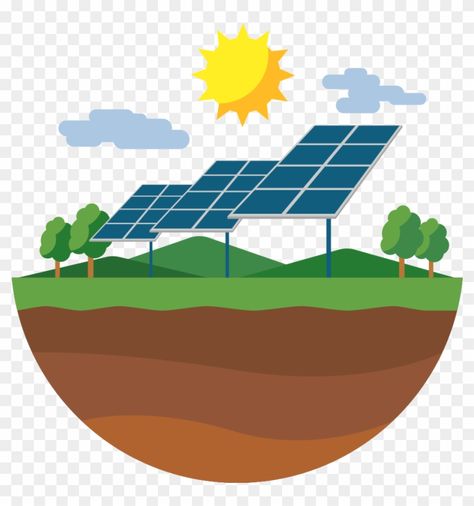 Solar Panel Farm, Renewable Energy Drawing, Solar Energy Drawing, Solar Panel Drawing, Solar Energy Illustration, Renewable Energy Illustration, Solar Panel Illustration, Solar Energy Poster, Renewable Energy Poster