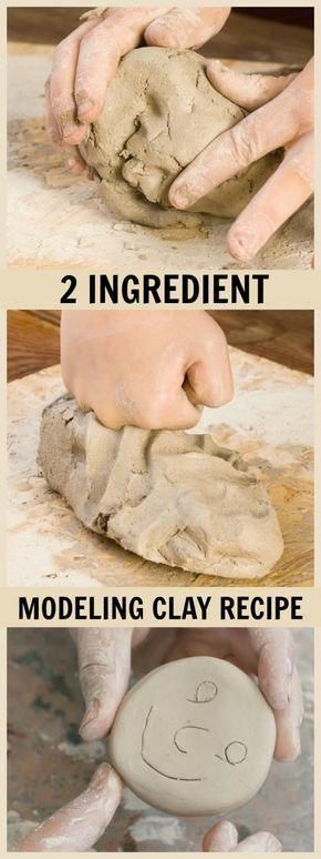 Diy Modeling Clay, Modeling Clay Recipe, Clay Recipe, Making Clay, Clay Crafts For Kids, Homemade Clay, Clay Sculptures, Diy Crafts For Adults, Play Clay