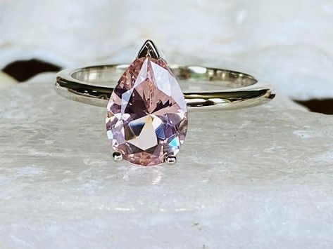 Morganite engagement ring set