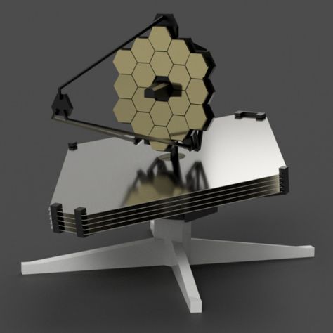 3D Printable James Webb Space Telescope (JWST) - Full model by Giovanni Igor Cesarotto Telescope Craft, Space Club, Diorama Ideas, James Webb, Space Illustration, James Webb Space Telescope, Spaceship Art, Space Telescope, The James