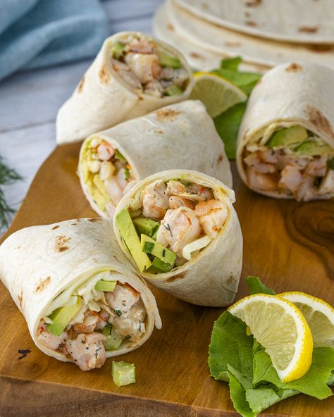 East Coast Shrimp Roll Wraps Shrimp Wraps Tortilla, Ranch Dip Seasoning, Egg Salad Wrap, Shrimp Tortilla, Frozen Cooked Shrimp, Shrimp Roll, Shrimp Wraps, Cooked Shrimp, Shrimp Rolls