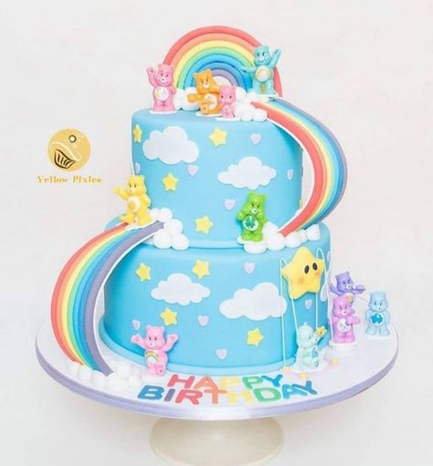 Care Bears Cake Ideas, Care Bear Cake Ideas, Birthday Care Bear, Care Bear Cake, Bears Birthday Party, Care Bears Birthday, Care Bear Cakes, Care Bears Birthday Party, Care Bear Party