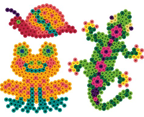 Hama Beads Animals, Perler Beads Ideas, Hamma Beads Ideas, Easy Perler Bead Patterns, Frog Crafts, Hama Beads Design, Diy Perler Bead Crafts, Hama Beads Patterns, Diy Perler Beads