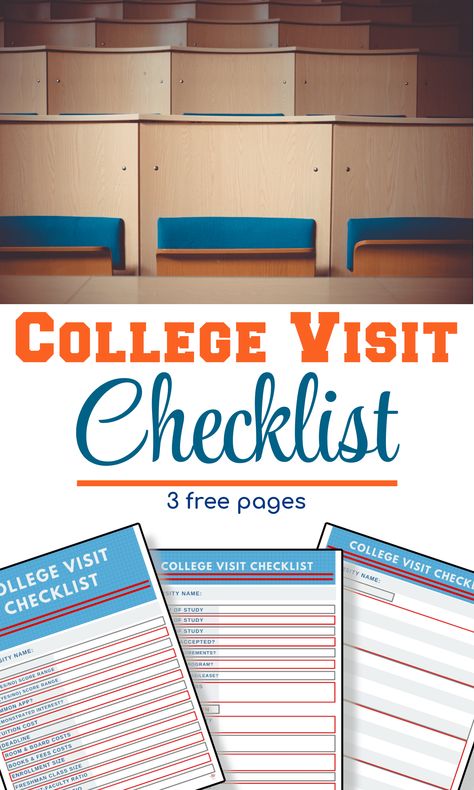 College Tours Checklist, College Tour Checklist, Preparing For College Checklist, College Visit Questions, College Prep Checklist, College Visit Checklist, College Tour Questions, College Visits, College Ready