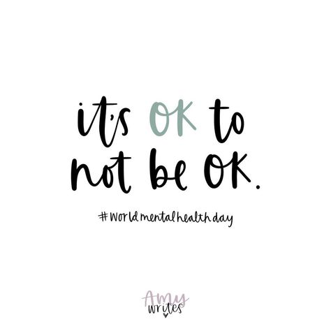 It’s Ok To Not Be Ok Quotes, It’s Ok To Not Be Ok, Good Work Quotes, It Will Be Ok Quotes, Keep It Real Quotes, World Mentalhealth Day, Thought Quotes, Deep Thought, Look After Yourself