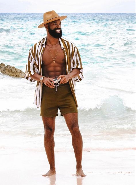 Jamaica Vacation Outfits, Mens Vacation Outfits, Island Vacation Outfits, Mexico Vacation Outfits, Cancun Outfits, Jamaica Outfits, Vacation Outfits Men, Beach Outfit Men, Pool Party Outfits