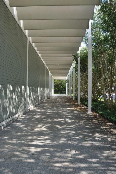 AD Classics: Menil Collection / Renzo Piano Ikea Canopy, Window Canopy, Richard Rogers, Canopy Architecture, Covered Walkway, Canopy Bedroom, Backyard Canopy, Awesome Architecture, Wedding Canopy