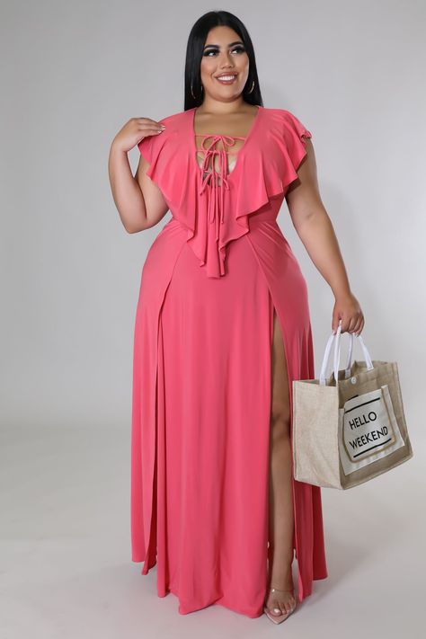 Beautiful Plus Size Dress - 1X Ladies Plus Size Dresses, Plus Size Summer Outfit, Elegant Dresses For Women, Plus Size Maxi, Curvy Dress, Latest African Fashion Dresses, Plus Dresses, Stretch Dress, Summer Maxi Dress