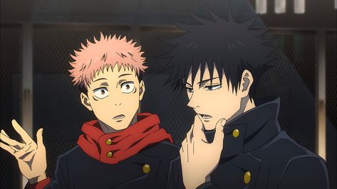 Itadori And Fushiguro, Jujutsu Kaisen S2, Jujutsu Kaisen Season 2, Just Good Friends, Matching Wallpaper, Anime Screenshots, Amazing Art Painting, Anime Ships, Anime Couples Drawings