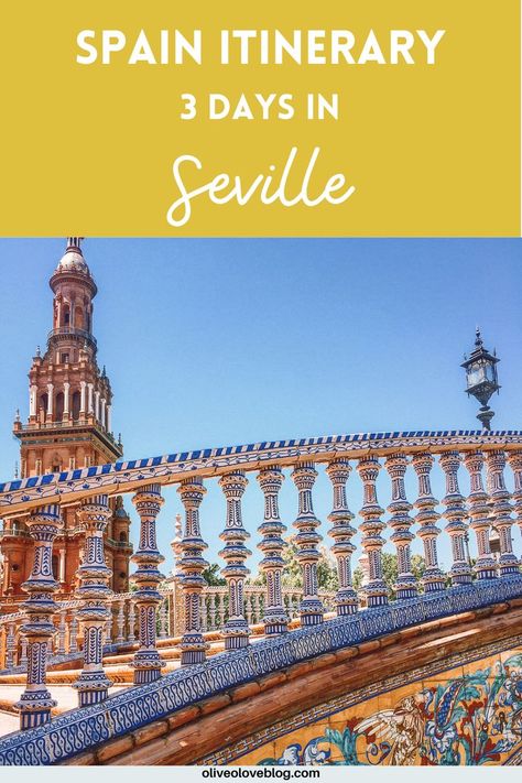 Read on to learn how to spend 3 days in beautiful Seville! From biking to Plaza de España to an incredible flamenco performance, Seville is a must see destination for anyone visiting the south of Spain. Note: contains affiliate links. Alcazar Seville, Best Bucket List, Spain Itinerary, Spanish Culture, South Of Spain, Seville Spain, Weekend Travel, Kid Friendly Trips, Perfect Itinerary