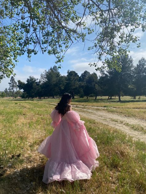 dress from fanciful doll Fairytale Dress Aesthetic, Puffy Pink Dress, Gown Aesthetic, Pink Princess Aesthetic, Princess Dress Pink, Cottage Core Dresses, Gowns Aesthetic, Poofy Dress, Debut Photoshoot