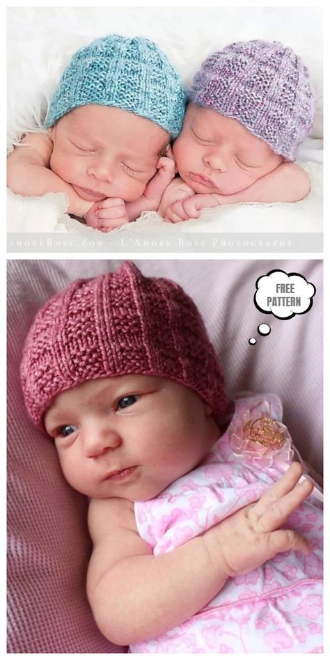 Newborn hospital hats