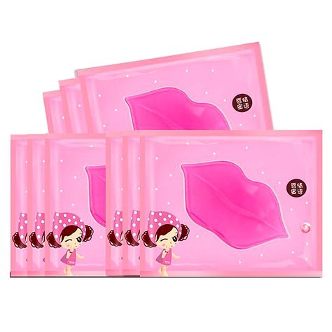 Collagen Lip Mask, Foil Packaging, Crystal Lips, Holika Holika, Lip Wrinkles, Collagen Mask, Soften Lips, Lip Enhancement, Cosmetic Sets