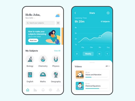 Online Learning App by Ravi Kumar Prajapati App Home Page, Ui Ux Website Design, App Homepage, การออกแบบ Ui Ux, App Png, Desain Ux, School App, Ui Ux 디자인, Medical App