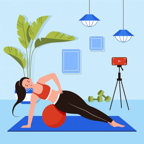 Yoga Cartoon, Woman Exercising, Anime Pillow, Apple Picture, Cartoon Characters As Humans, Watching Television, Anime Body, Yoga Illustration, Inanimate Objects