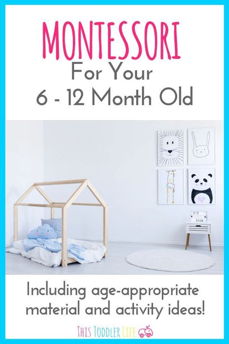 An Easy Guide To Montessori For Your 6-12 Month Old. Montessori baby guide for your Montessori baby at home. #montessori #baby Montessori Bedroom Baby, Home Montessori, Montessori Baby Activities, What Is Montessori, Montessori Infant Room, Montessori At Home, Baby Guide, Montessori Parenting, Montessori Bedroom