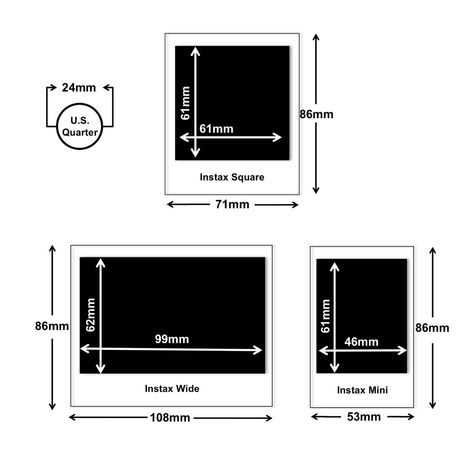 Wide Photo, Instax Mini 90, Instax Square, Instax Wide, Polaroid Template, Instax Camera, Photo Sizes, Instax Photos, Polaroid Frame