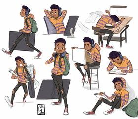 art student | Character Design Architect Character Design, High School Character Design, College Student Character Design, Student Character Design, Teacher Character Design, Student Character, Story Animation, Car Animation, Architect Student