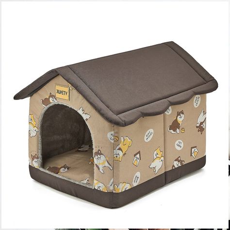 Jiupety Cozy Pet Bed House, Indoor/Outdoor Pet House, 2XL Size for Large Dog, Warm Cave Sleeping Nest Bed for Cats and Dogs, Outdoor Dog Spaces, Outdoor Dog Area, Dog House Indoor, Dogs Brown, Bed For Cats, Indoor Dog House, Niche Chat, Dog Spaces, Nest Bed