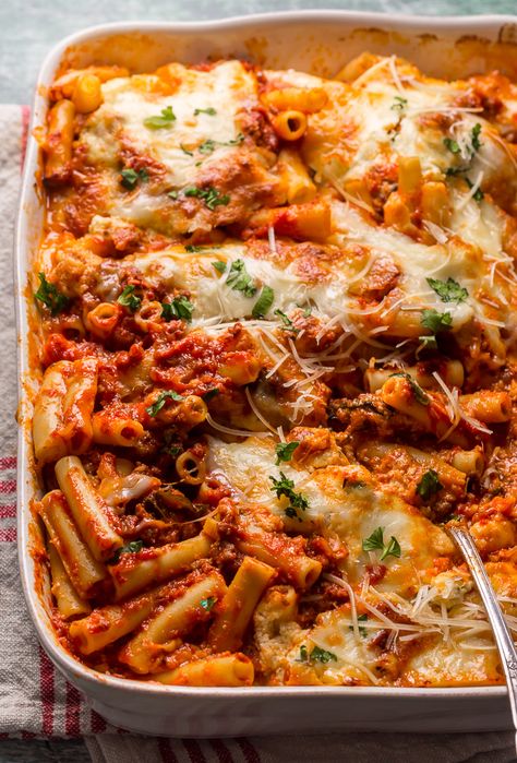 Ashley Manila, Best Baked Ziti Recipe, Ziti Recipe, Pasta With Meat Sauce, Baker By Nature, Ziti Recipes, Baked Ziti Recipe, Baked Pasta Recipes, Pasta Dinners