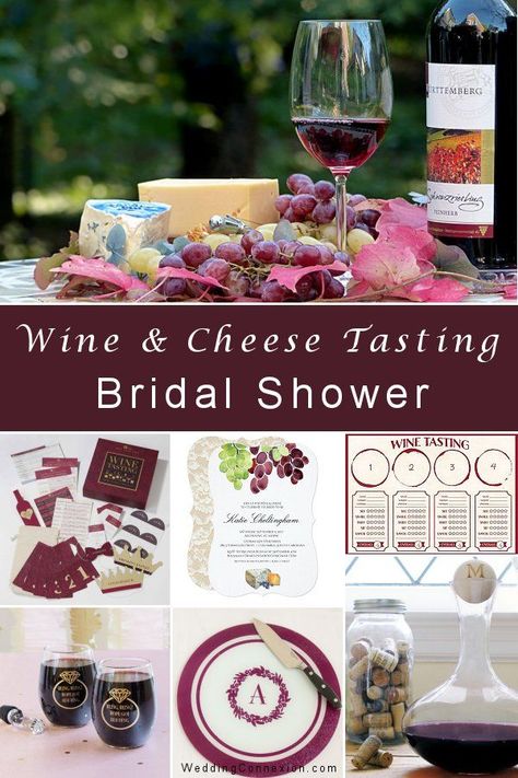 A Wine and Cheese Tasting Bridal Shower is a wonderful theme idea - Learn how easy it is to create a fun and memorable event and get inspired with delightful table decor ideas and favors for your guests - WeddingConnexion.com  #WineCheeseTastingBridalShower #BridalShowerThemeIdeas #BridalShowerTableDecor Blush Bridal Shower Decorations, Bridal Shower Theme Ideas, Bridal Shower Wine Theme, Bridal Shower Favors Diy, Bridal Shower Invitation Wording, Bridal Shower Decorations Rustic, Elegant Wedding Ideas, Bridal Shower Wine, Bridal Shower Decorations Diy