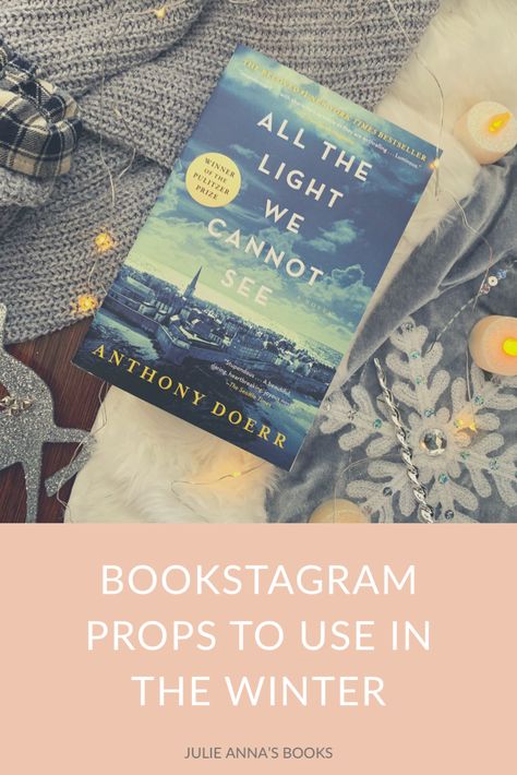 Bookstagram Props to Use in the Winter - Julie Anna's Books Bookstagram Props, Book Photography Ideas, Bookstagram Feed, Bookstagram Ideas, Bookstagram Posts, Anthony Doerr, Cabin Theme, Bookstagram Inspiration, Winter Books