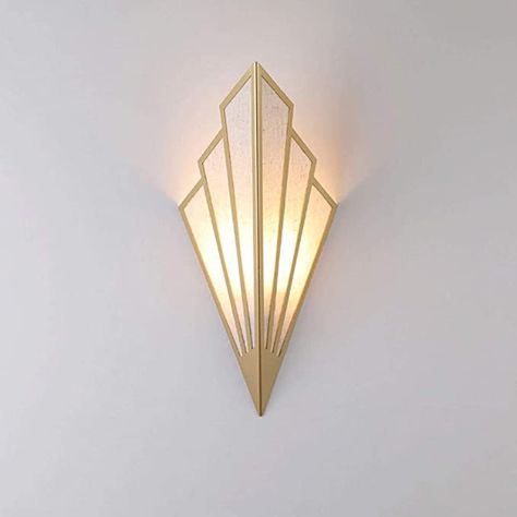 Modern Wall Light Simple Creative Wall Sconces Bedroom Aisle Living Room Wall Lamp Holder E14 Socket Art Deco Lighting Fixture (Bulb Not Included) (Golden) [Energy Class A++] - - Amazon.com Lampe Steampunk, Lampe Art Deco, Stair Lights, Wall Lamps Living Room, Modern Bedside, Deco Wall, Modern Wall Lamp, Art Deco Wall, Wall Lights Bedroom