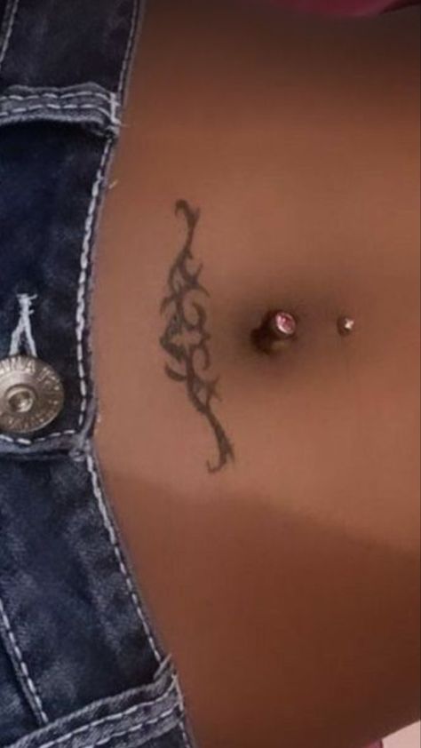 Tattoos Below Belly Button, Tattoos Under Belly Button, Under Belly Tattoo, Under Belly Button Tattoo, Hearts Tattoos, Silly Tattoos, Belly Button Tattoos, Belly Button Tattoo, Button Tattoo