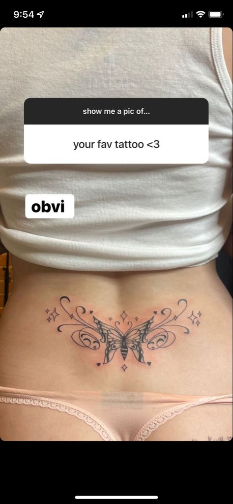 Butterfly Lower Back Tattoo, Lizard Tattoo, Butterfly Back Tattoo, Tattoos To Cover Scars, Waist Tattoos, Back Piece Tattoo, Forearm Tattoo Women, Pretty Tattoos For Women, Cute Tattoos For Women