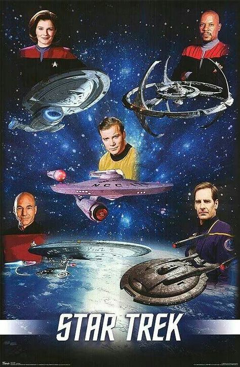 Star Trek Captains & Ships Star Trek: Enterprise, Star Trek Wallpaper, Star Trek Poster, Star Trek 1, Star Trek Captains, Deep Space Nine, Star Trek Tv, Star Trek Series, Star Trek Images