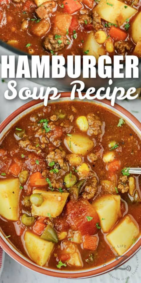 Hamburg Soup, Best Hamburger Soup Recipe, Soup Hamburger, Hot Lunches, Chicken Broccoli Divan, Chicken Breast Casserole Recipes, Hamburger Soup Recipe, Chicken Breast Casserole, Chicken Divan Recipe