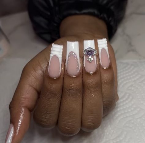 Short Acrylic Nails Crocodile, White Croc Print Nails, Croc Nails Acrylic, Croc Print French Tip Nails, Pink Croc Nails, Croc Nail Design, Croc Print Nails, Crocodile Nails, Croc Nails