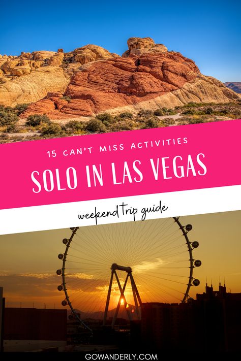 Explore 15 exciting solo activities in Las Vegas with this guide, featuring iconic sights and hidden gems. Las Vegas Weekend Trip, Vegas Guide, Fun Things To Do Alone, Vegas Itinerary, Las Vegas Weekend, Things To Do In Vegas, Las Vegas Itinerary, Vegas Activities, Solo Adventure