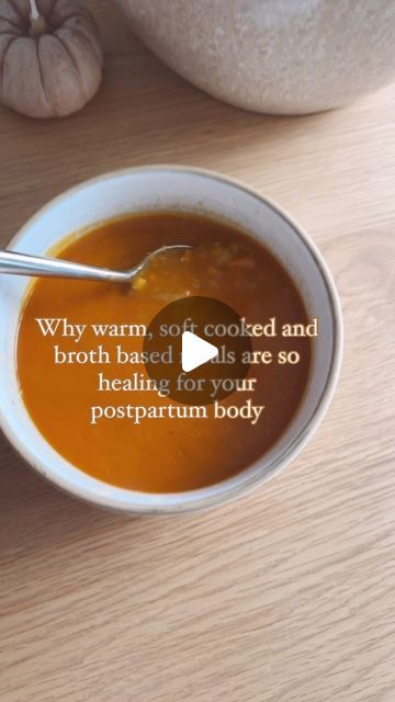 Lindsay Taylor, MA. Nutrition for Pregnancy + Postpartum 🇨🇦 on Instagram: "Here’s why and what to make:

(Comment BLUEPRINT for my postpartum meal prep guide and recipes!)

1. Broth based meals are incredibly hydrating and mineral rich which is so needed to replenish fluid loss after birth, begin breastmilk production, and shift hormones into postpartum mode. 

2. Warm foods are inherently healing for the body as they take less energy to digest, make it easier for your body to absorb nutrients, and support blood flow and circulation. 

3. Warm, cooked foods have been traditionally recommend for many generations in Traditional Chinese Medicine and Ayurveda to help restore balance, optimize recovery and healing, and keep the new mother healthy. 

4. Brothy soft and warm meals take the pres Nutrition For Pregnancy, Postpartum Meal Prep, Lindsay Taylor, Postpartum Meal, Warm Meals, Meal Prep Guide, Pregnancy Nutrition, Postpartum Body, After Birth