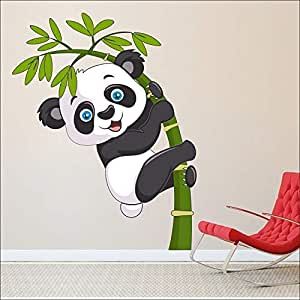 Panda Wall Painting, Panda Tree, Simple Wall Paintings, Wall Drawings, Cafe And Restaurant, Animal Baby Room, Panda Painting, Family Lounge, Buddha Art Drawing