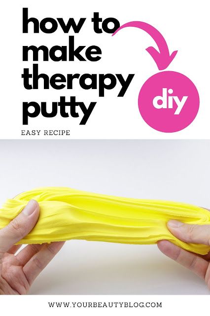 How to Make Therapy Putty (Theraputty) at Home - Everything Pretty Therapy Putty Recipe, Sensory Putty Diy, Diy Therapy Putty, Theraputty Recipe, Theraputty Activities, Therapy Crafts For Kids, How To Make Putty, Silly Putty Recipe, Putty Recipe