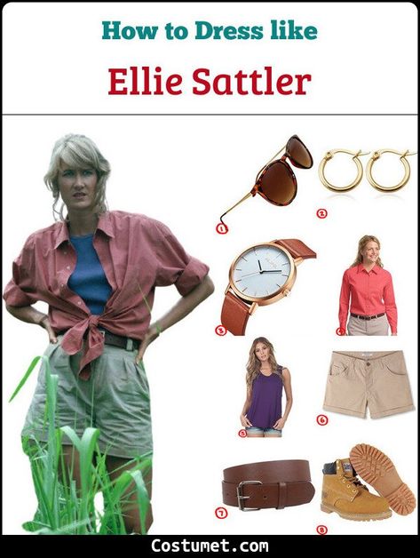 Paleontologist Costume, Easy Diy Couples Costumes, Jurassic Park Costume, Jurassic Park Characters, Ellie Sattler, Family Themed Halloween Costumes, Movie Character Costumes, Halloween Costumes For Work, Diy Couples Costumes