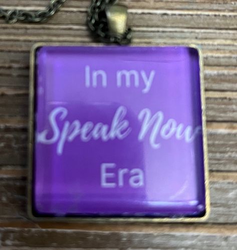 From my #etsy shop: Who else is in the #SpeakNow Era currently? We are so excited for #SpeakNowTV! Taylor “In My Speak Now Eras” Antique Bronze Pendant - 1 3/16 Inch - 30mm Charm Necklace Locket Glass Cover #erastourjewelry #taylorerastour #speaknowlyric #speaknownecklace #swiftie #taylorswift Glass Locket, Bronze Pendant, Purple Backgrounds, Organza Gift Bags, Locket Necklace, Antique Bronze, Locket, Charm Necklace, Best Gifts