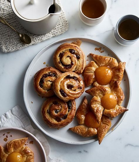 Masterclass: Danish pastries :: Gourmet Traveller Danish Pastry Photography, Pastry Photography, Danish Pastries, Sweet Pies, Danish Pastry, Ultimate Breakfast, Scandinavian Food, Pastry Tart, French Desserts