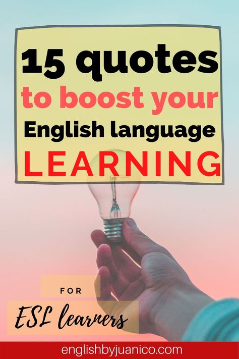 How can motivational quotes help you learn English faster and better? You may ask. Learning a language surely takes time. You have to start slow usually listening, then repeating and progressing bit by bit. You begin to understand things, first the message, then the grammar… and the problem starts when you are asked to write or to speak! Read HERE some quotes that will surely help you.##ESLactivities#learnenglishvocabulary#learnenglish#englishlearning#englishwords#englishquotes Quotes About English Language, Problem Quotes, Learning A Language, Some Quotes, Language Quotes, 15th Quotes, School Quotes, Learning Quotes, English Language Learning