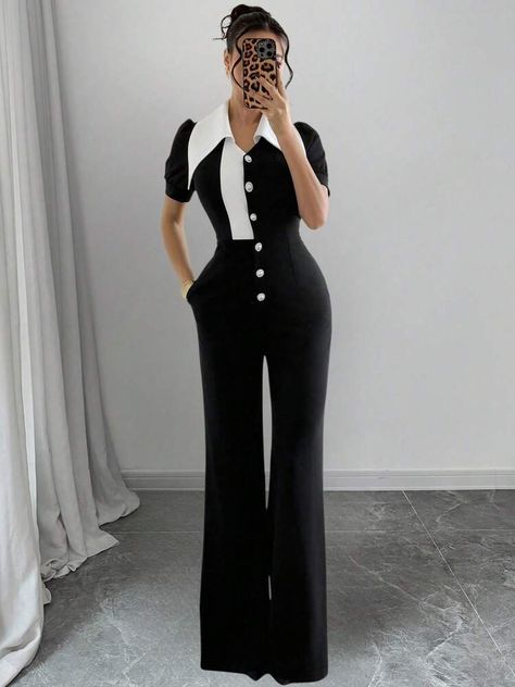 Women's & Men's Clothing, Shop Online Fashion | SHEIN Rave Festival Outfits, Exaggerated Collar, Short Sleeve Jumpsuit, Summer Festival Outfit, Denim Maxi Dress, Backless Jumpsuit, Women Overcoat, Short Sleeve Jumpsuits, Womens Business Casual