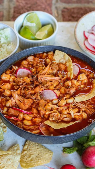 Authentic Pozole, Vegan Pozole, Pozole Rojo Recipe, Chile Relleno Recipe, Street Taco Recipe, Vinaigrette Dressing Recipe, Mexican Stew, Mexican Pork, Mexican Recipe